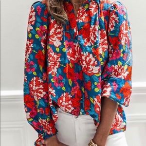 Beautiful flowers blouse